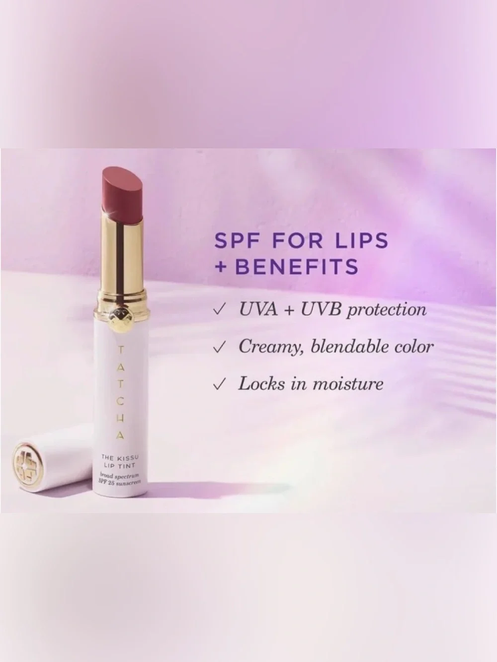 Tatcha Lip Tint Balm in Plum Blossom